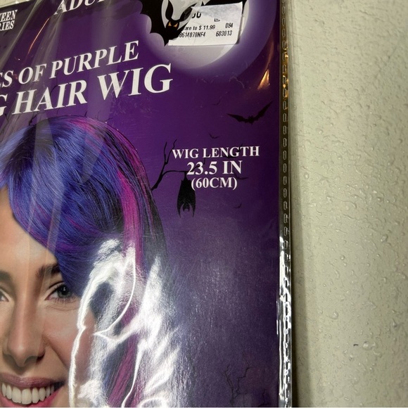 New in Package Shade os Purple Long Hair Wig - Picture 2 of 3